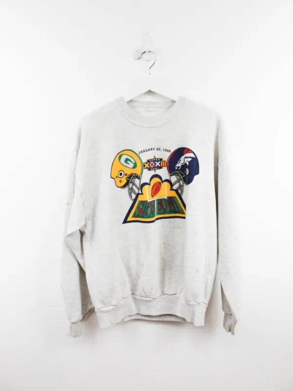 NFL 98' Super Bowl Packers vs Broncos Crewneck sold by HG Vintage
