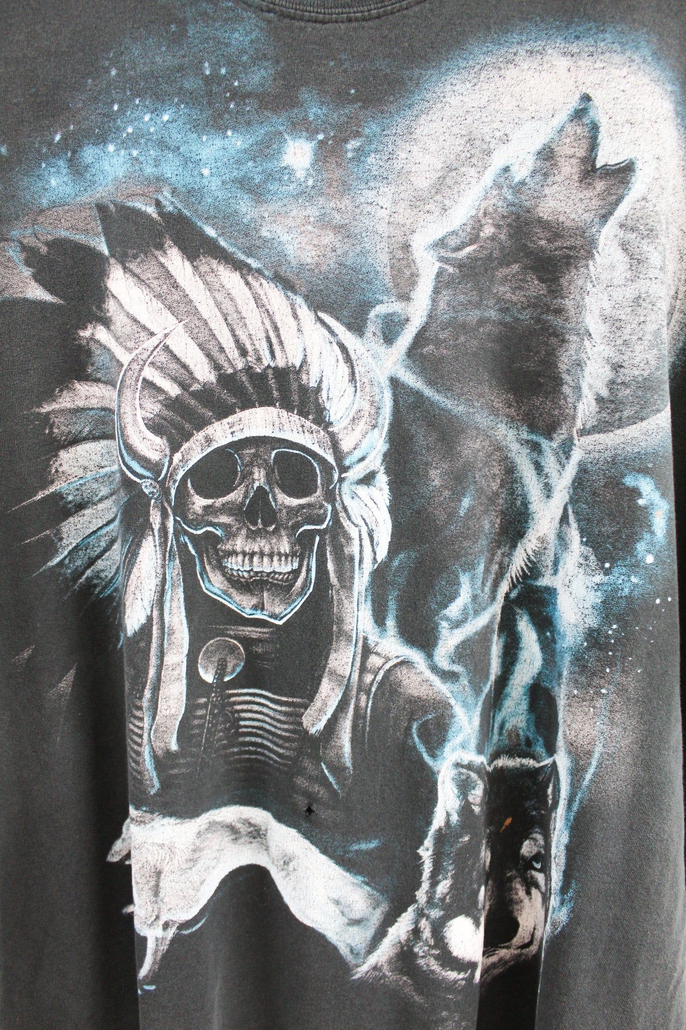 Wolfs & Skull Warrior Tee sold by HG Vintage product image thumbnail 2