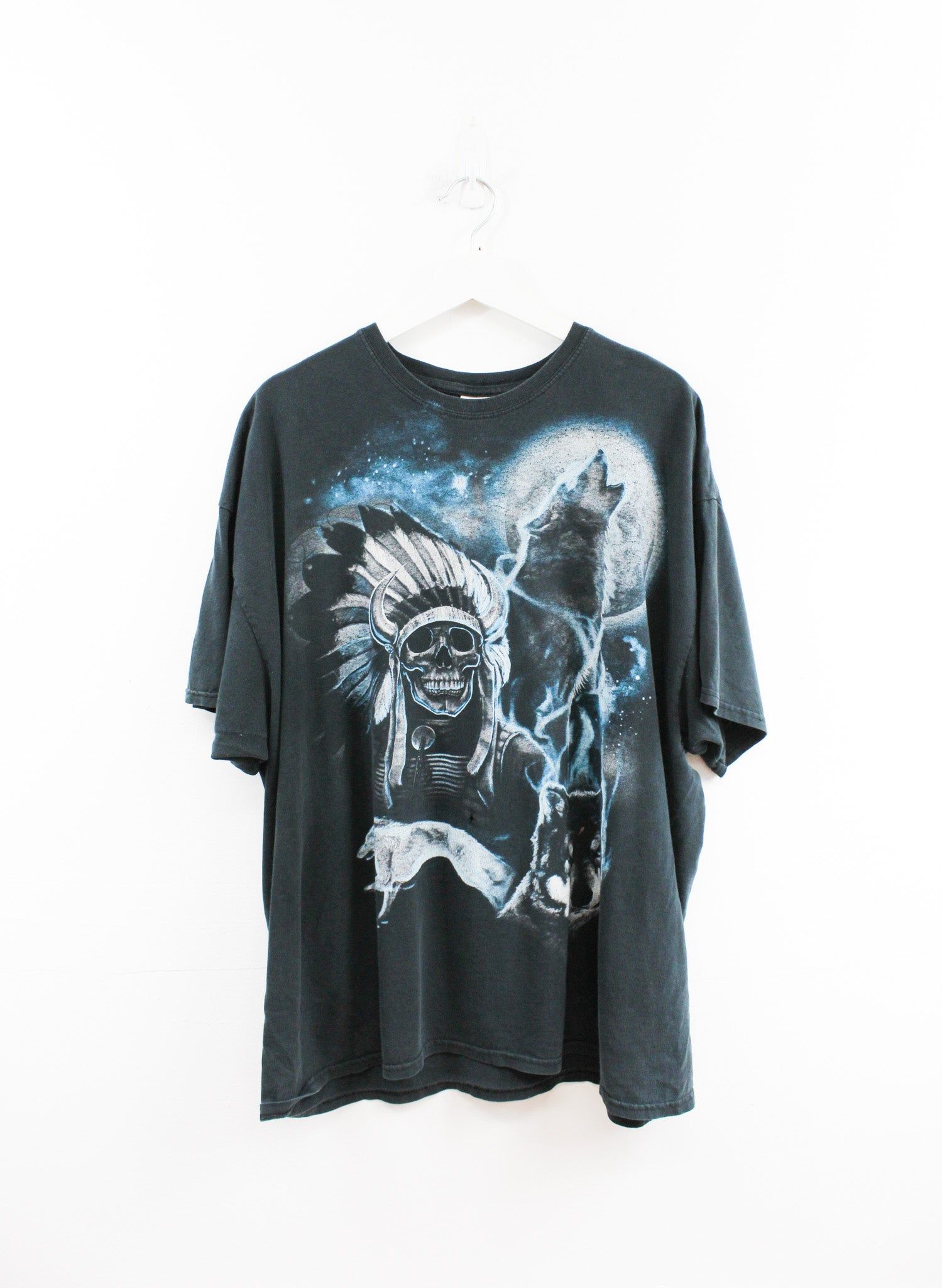Wolfs & Skull Warrior Tee sold by HG Vintage