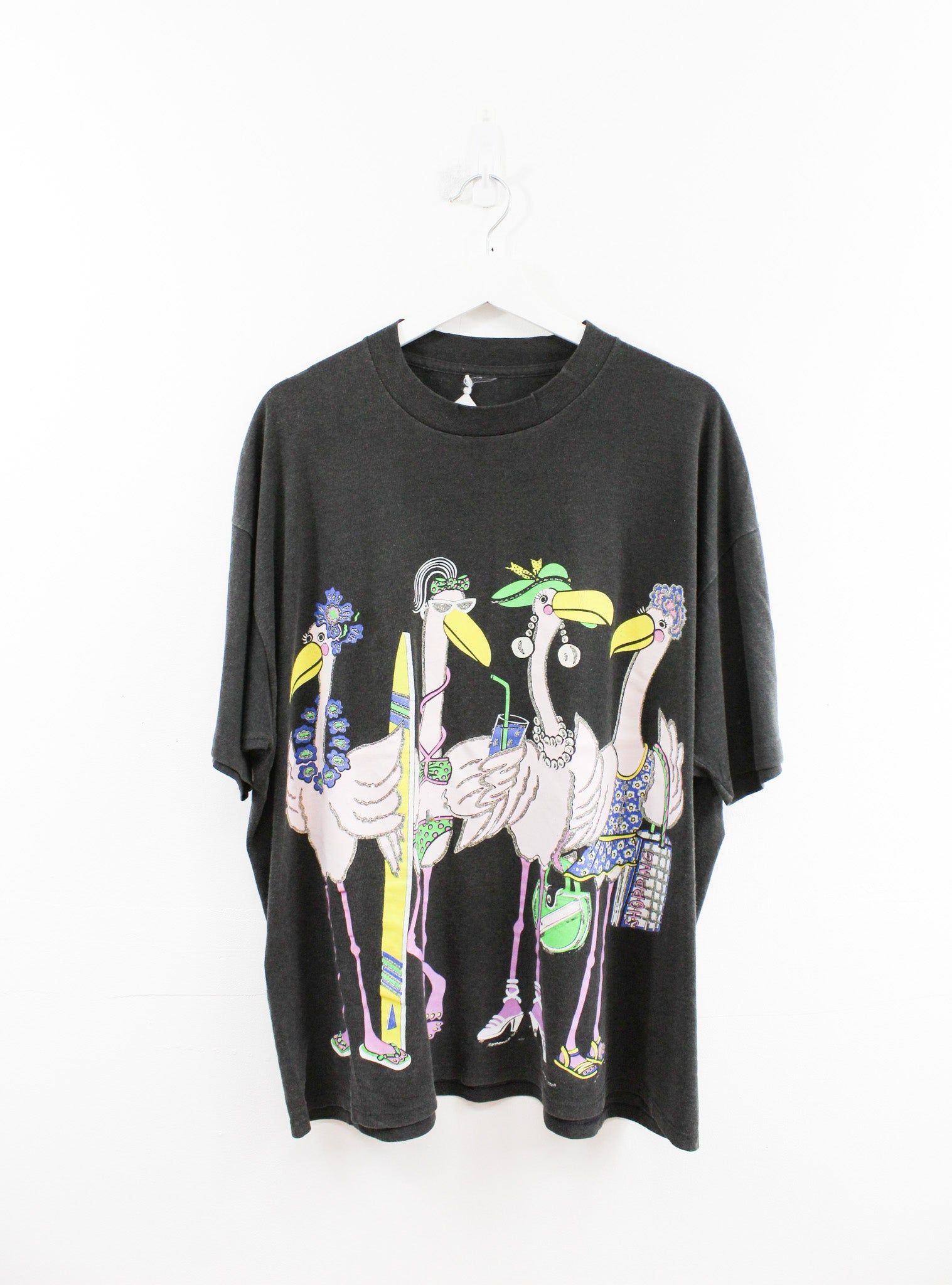 Lady Flamingos Graphic Tee sold by HG Vintage