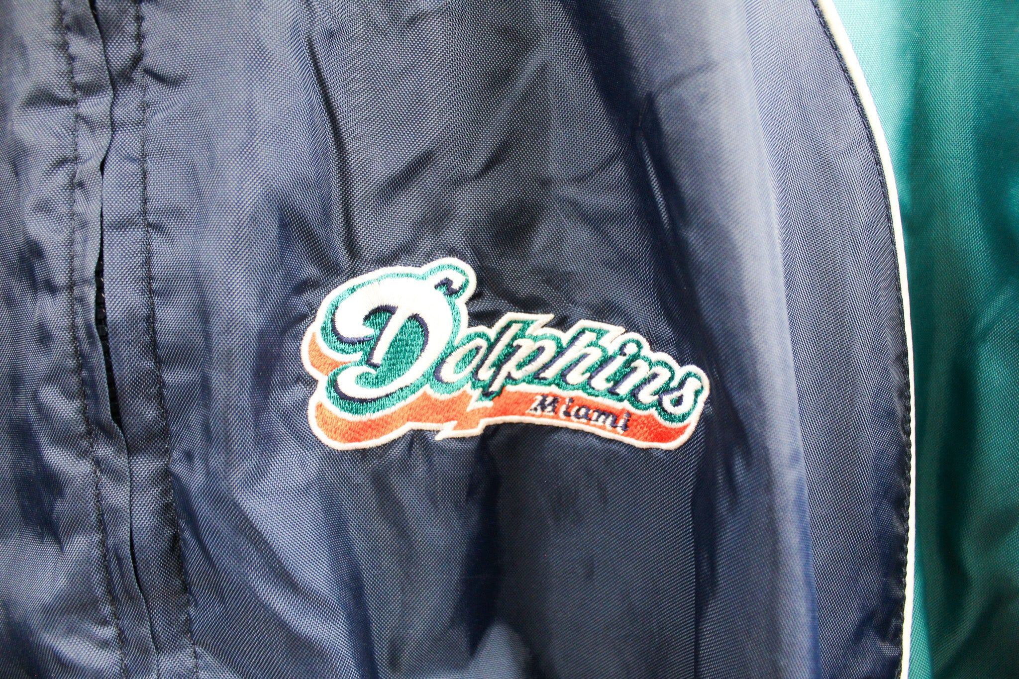 NFL Miami Dolphins Polar Fleeced Nylon Jacket sold by HG Vintage product image thumbnail 2