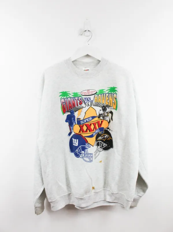 NFL 2001 Super Bowl Giants V Ravens Crewneck sold by HG Vintage