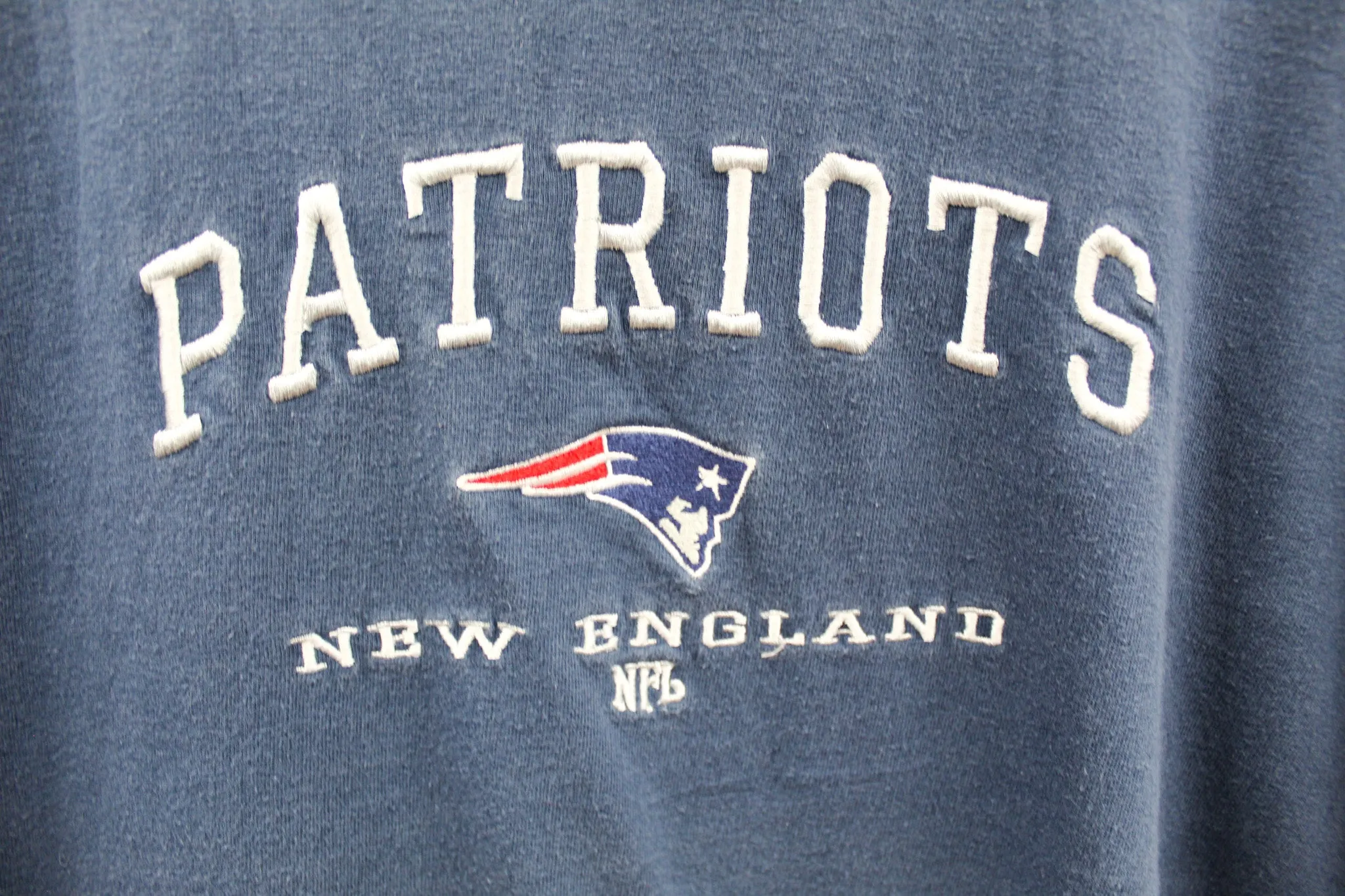 X - Vintage NFL New England Patriots Embroidered Script Tee sold by HG Vintage product image thumbnail 2