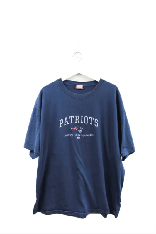 X - Vintage NFL New England Patriots Embroidered Script Tee sold by HG Vintage