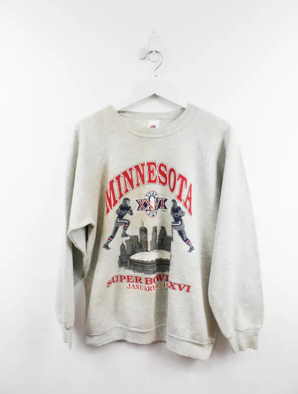 NFL 92' Minnesota Super Bowl Logo Crewneck sold by HG Vintage