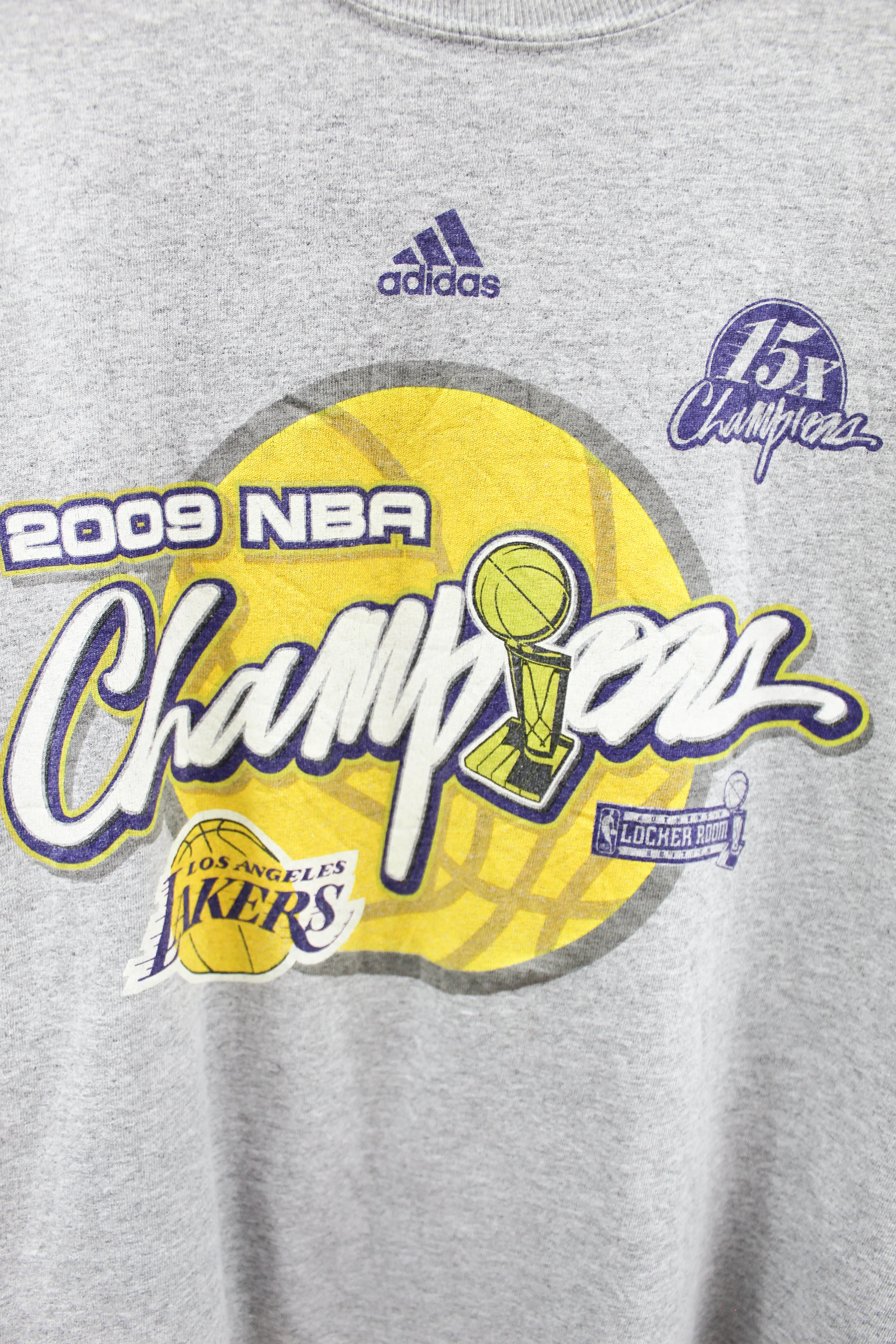 X - 2009 NBA Los Angeles Lakers 15x Times Champions Long Sleeve Tee sold by HG Vintage product image thumbnail 2