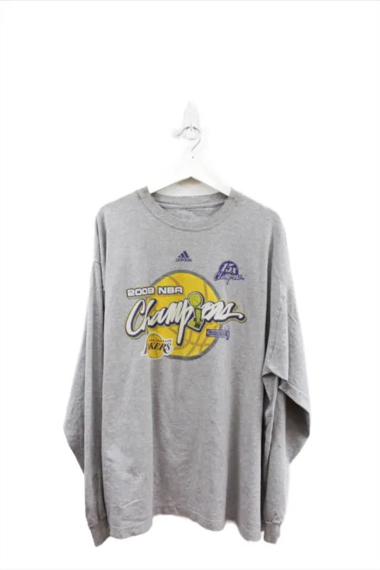 X - 2009 NBA Los Angeles Lakers 15x Times Champions Long Sleeve Tee sold by HG Vintage