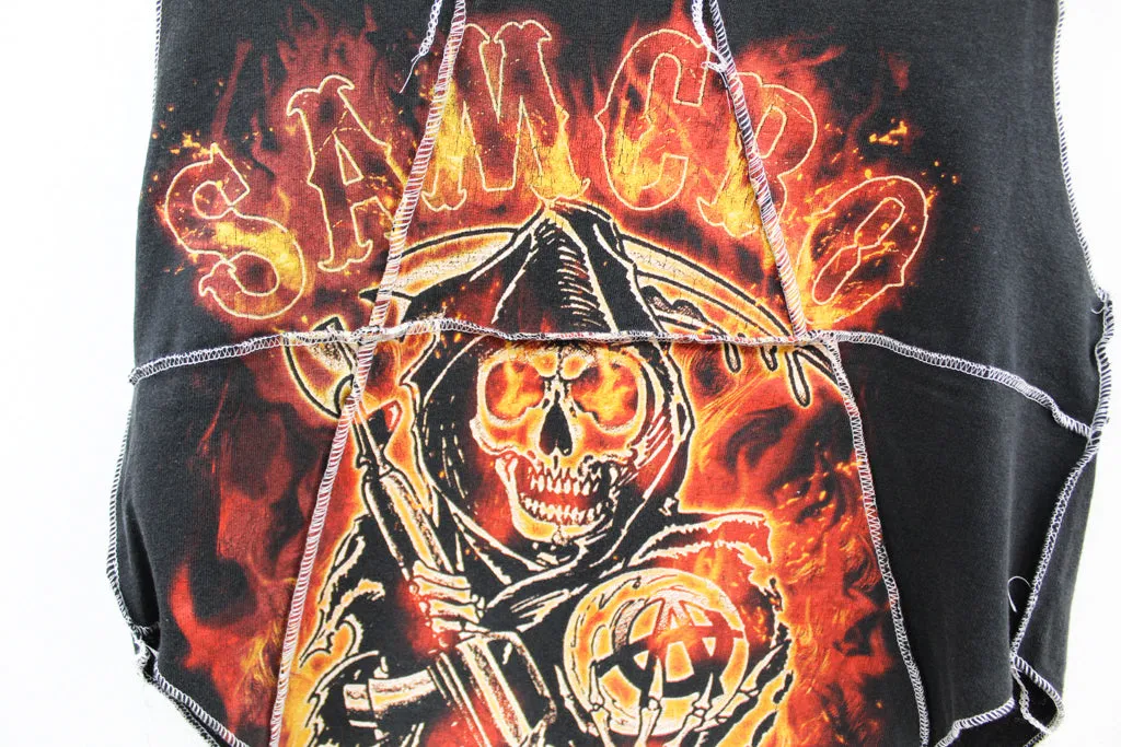 Z - Mojo Music Double Stitch Rework Sons Of Anarchy Reaper & Flames sold by HG Vintage product image thumbnail 2