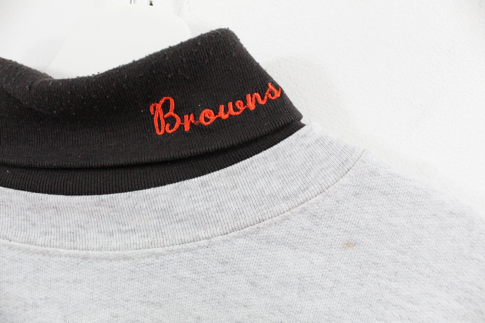 Vintage NFL Cleveland Browns Embroidered Helmet Turtle Crewneck sold by HG Vintage product image thumbnail 3