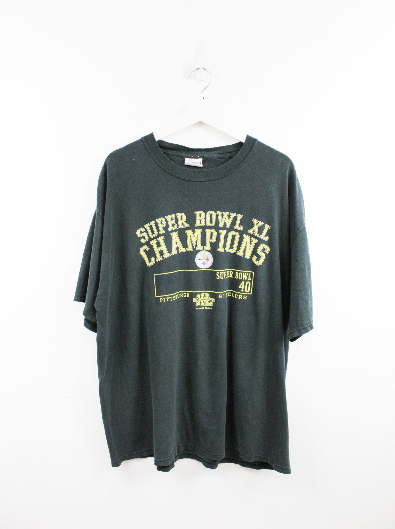 NFL Super Bowl 40 Pittsburgh Steelers 06' Champ Tee sold by HG Vintage
