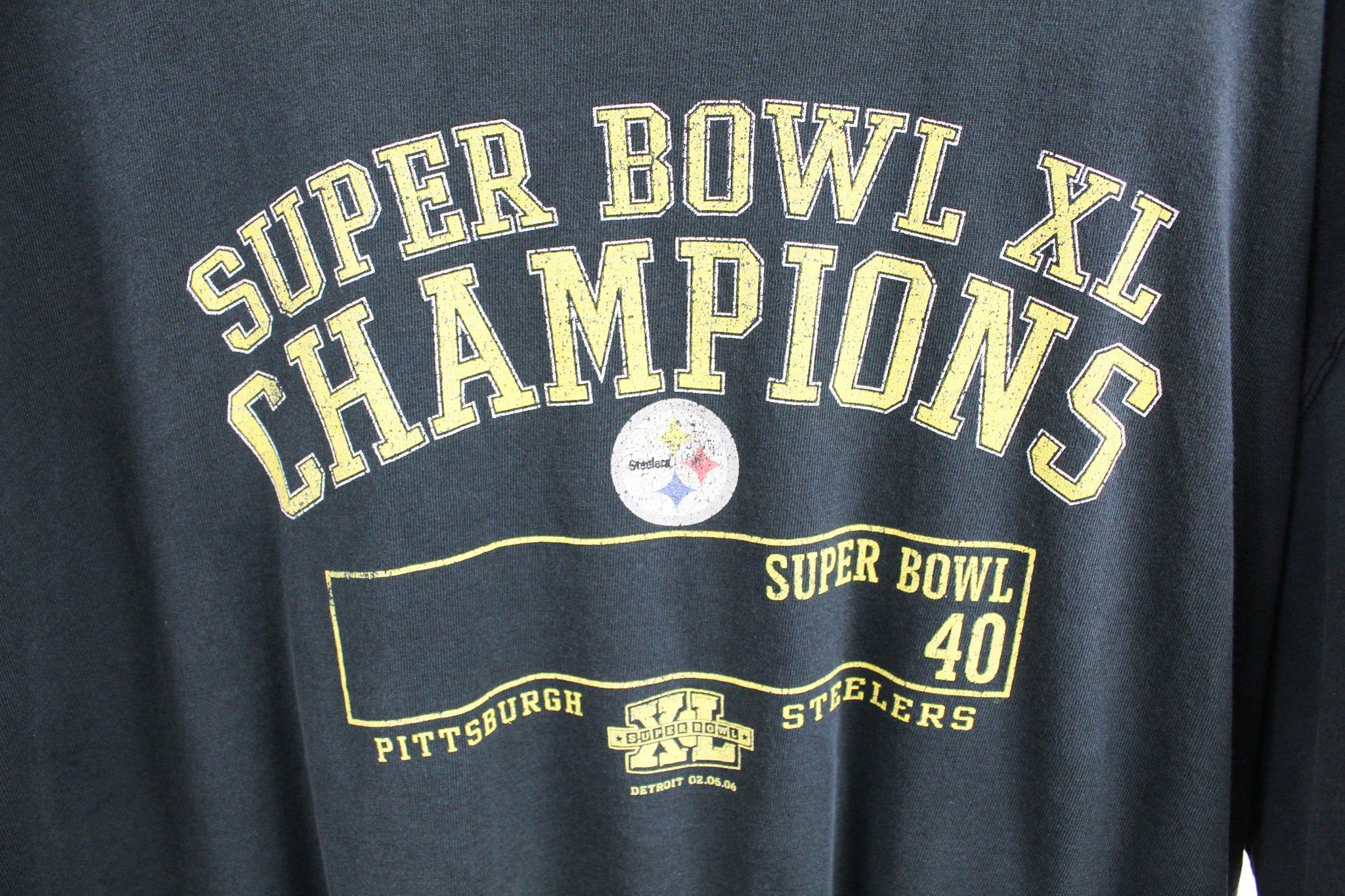 NFL Super Bowl 40 Pittsburgh Steelers 06' Champ Tee sold by HG Vintage product image thumbnail 2