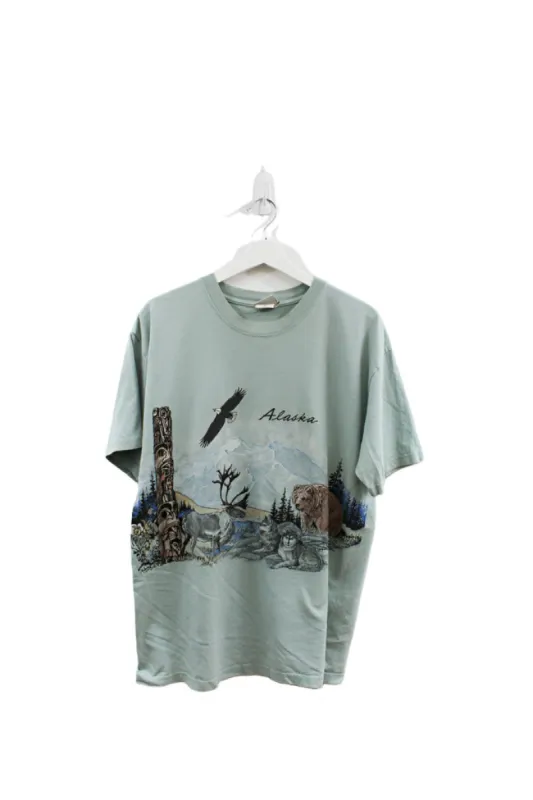 Z - Vintage Alaska Wildlife & Mountains Tee sold by HG Vintage
