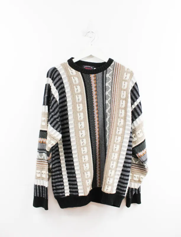 Vintage Milford Mix Pattern Knit Sweater sold by HG Vintage