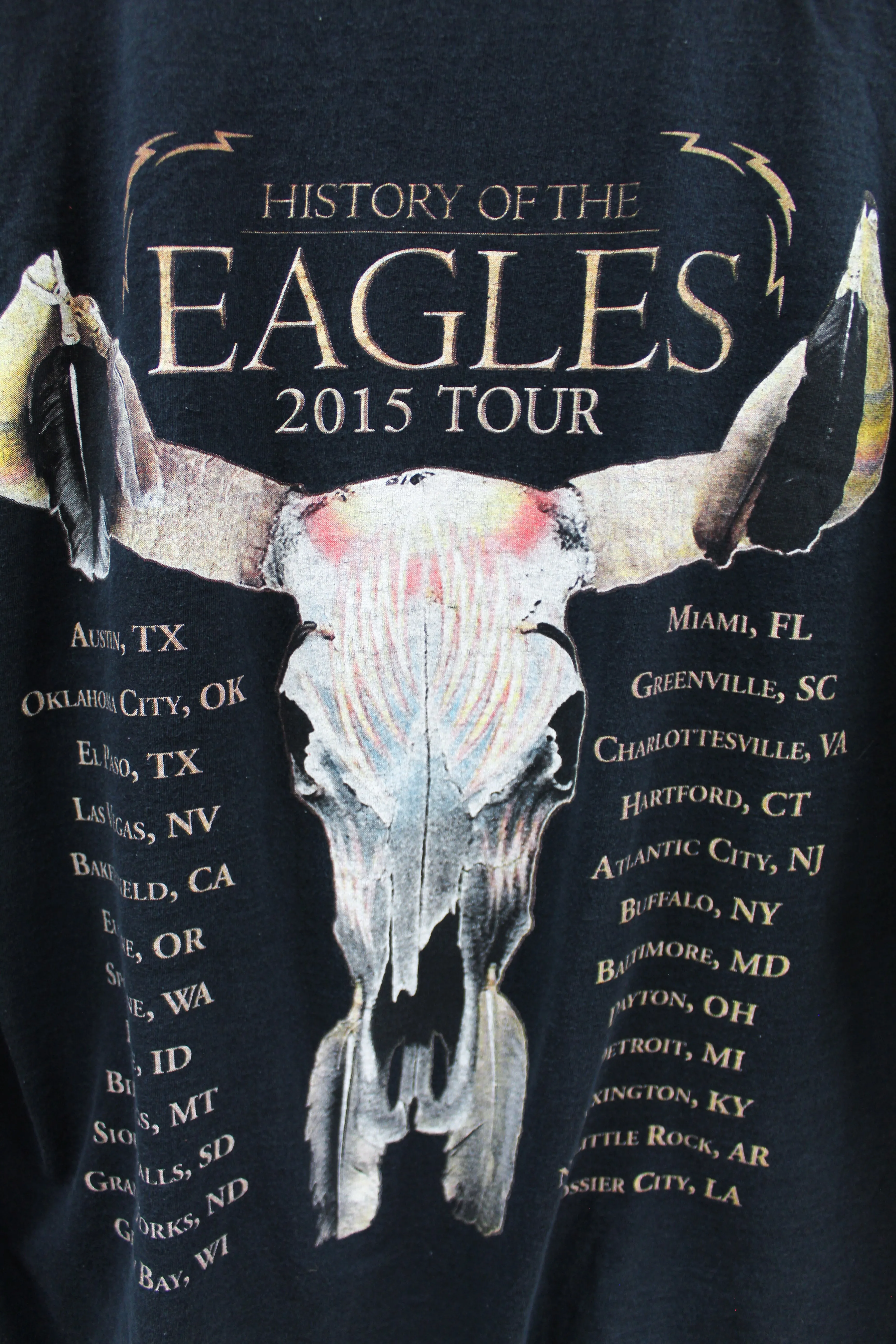 X - 2015 History Of The Eagles Tour Tee sold by HG Vintage product image thumbnail 4