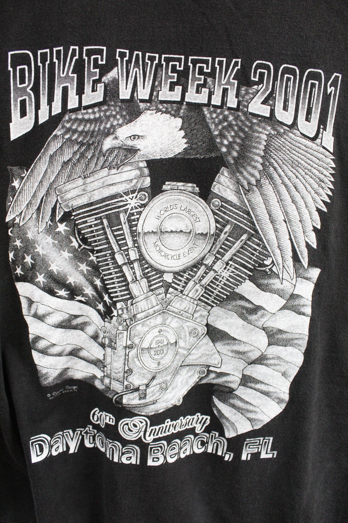 Vintage 2001 Daytona Bike Week Eagle Tee sold by HG Vintage product image thumbnail 4