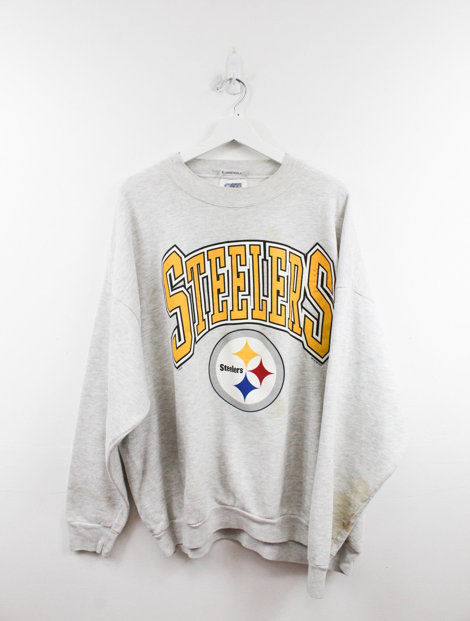 NFL Pittsburgh Steelers 98' Logo Crewneck sold by HG Vintage