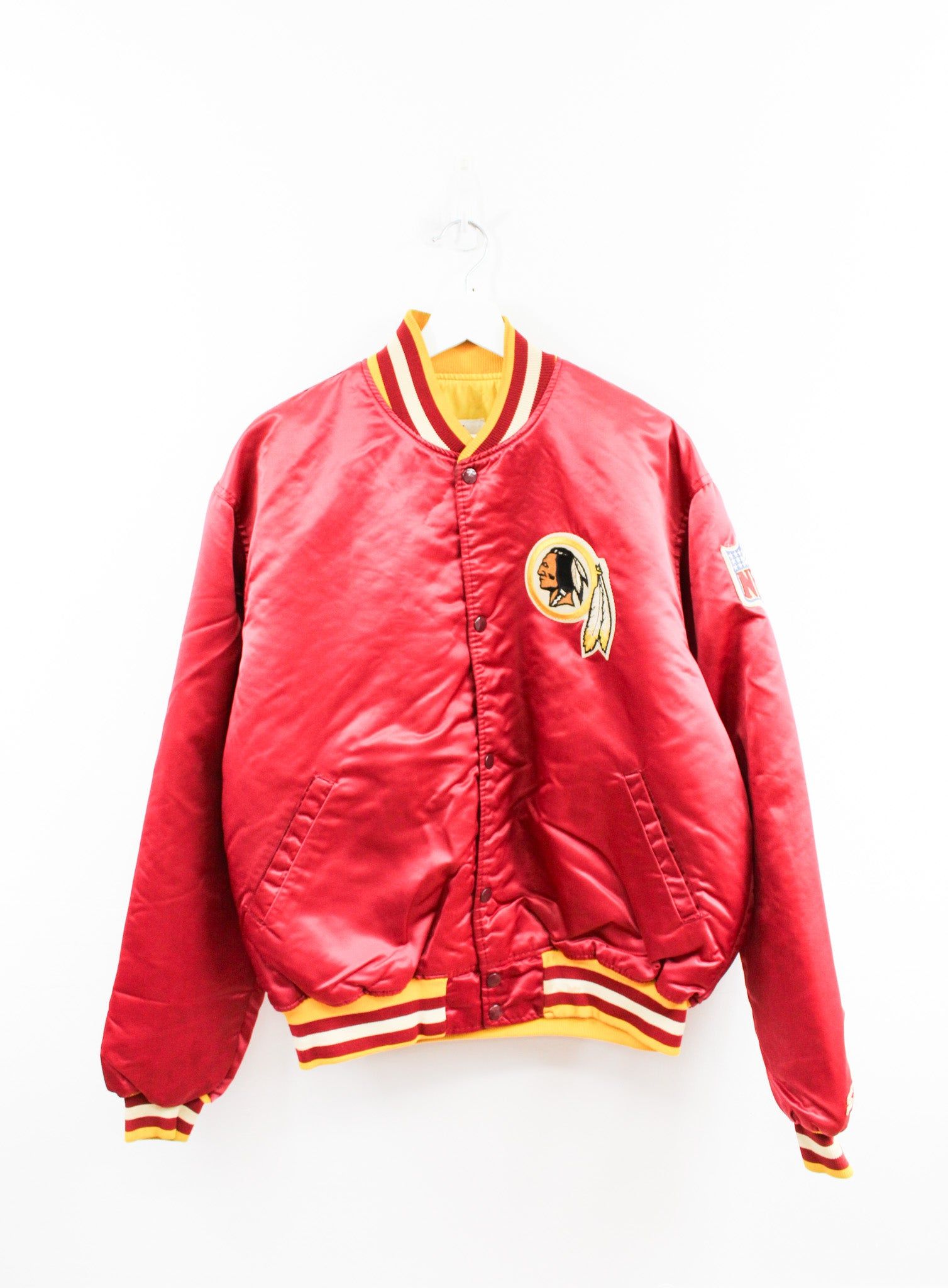 Vintage Starter NFL Washington Football Team Satin Bomber Jacket sold by HG Vintage