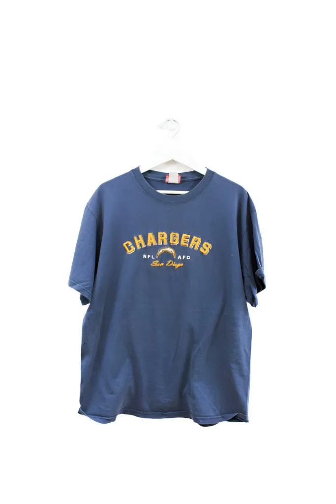 Z - Vintage 90s NFL San Diego Chargers Embroidered Script & Logo Tee sold by HG Vintage