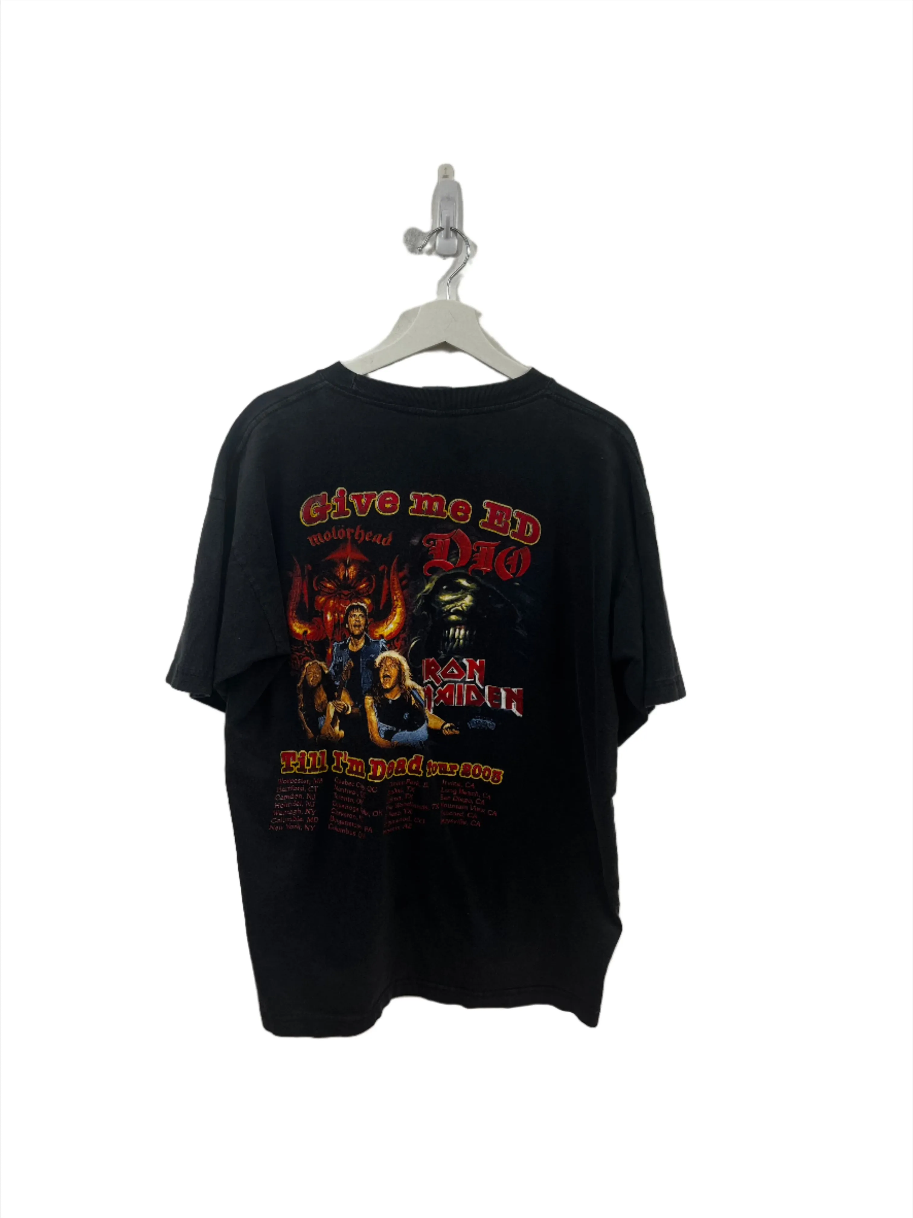 Z - Vintage 2003 Iron Maiden/Dio/Motorhead Give Me Ed Tour Tee sold by HG Vintage product image thumbnail 4