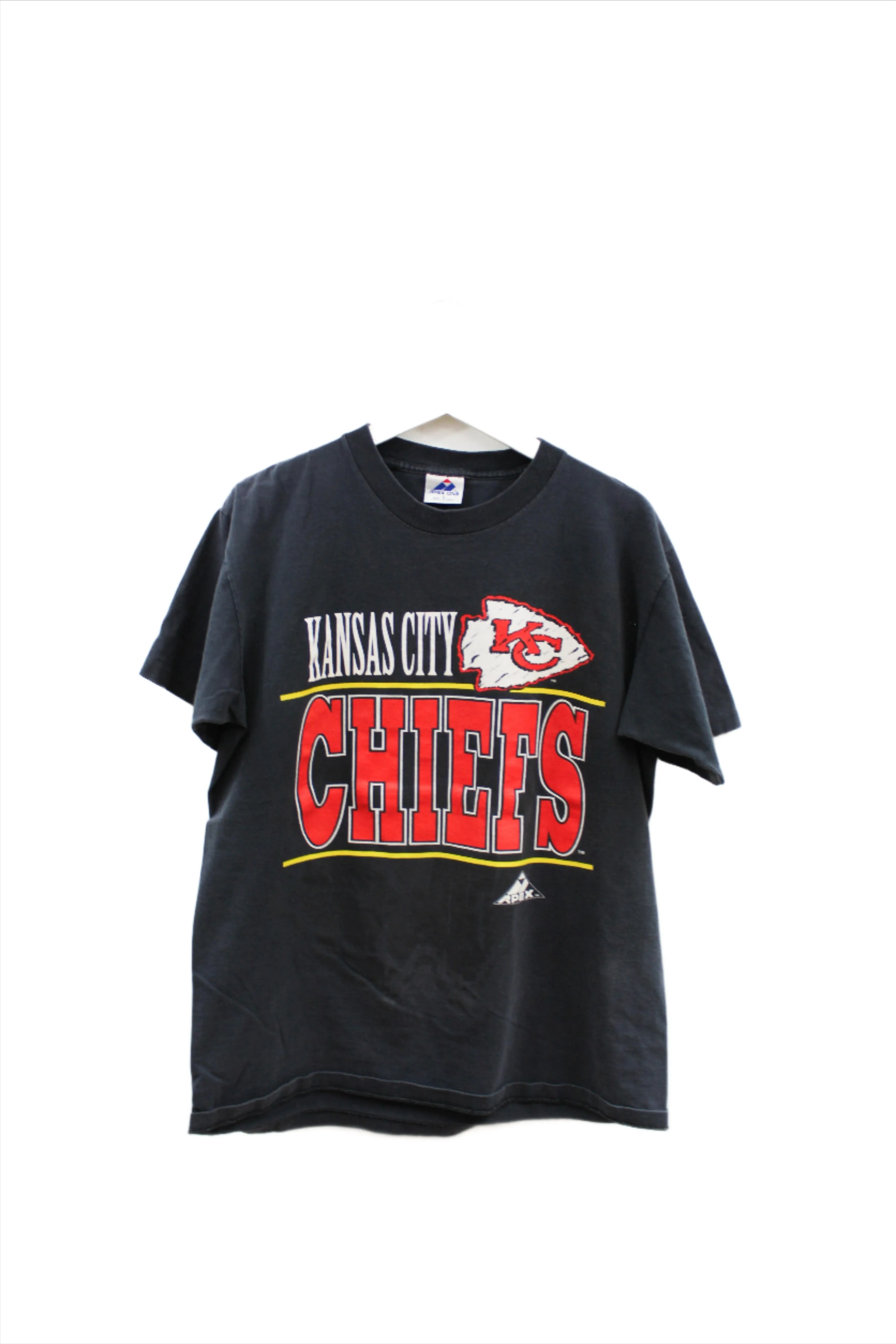 X - Vintage Single Stitch Apex One NFL Kansas City Chiefs Script & Logo Tee sold by HG Vintage