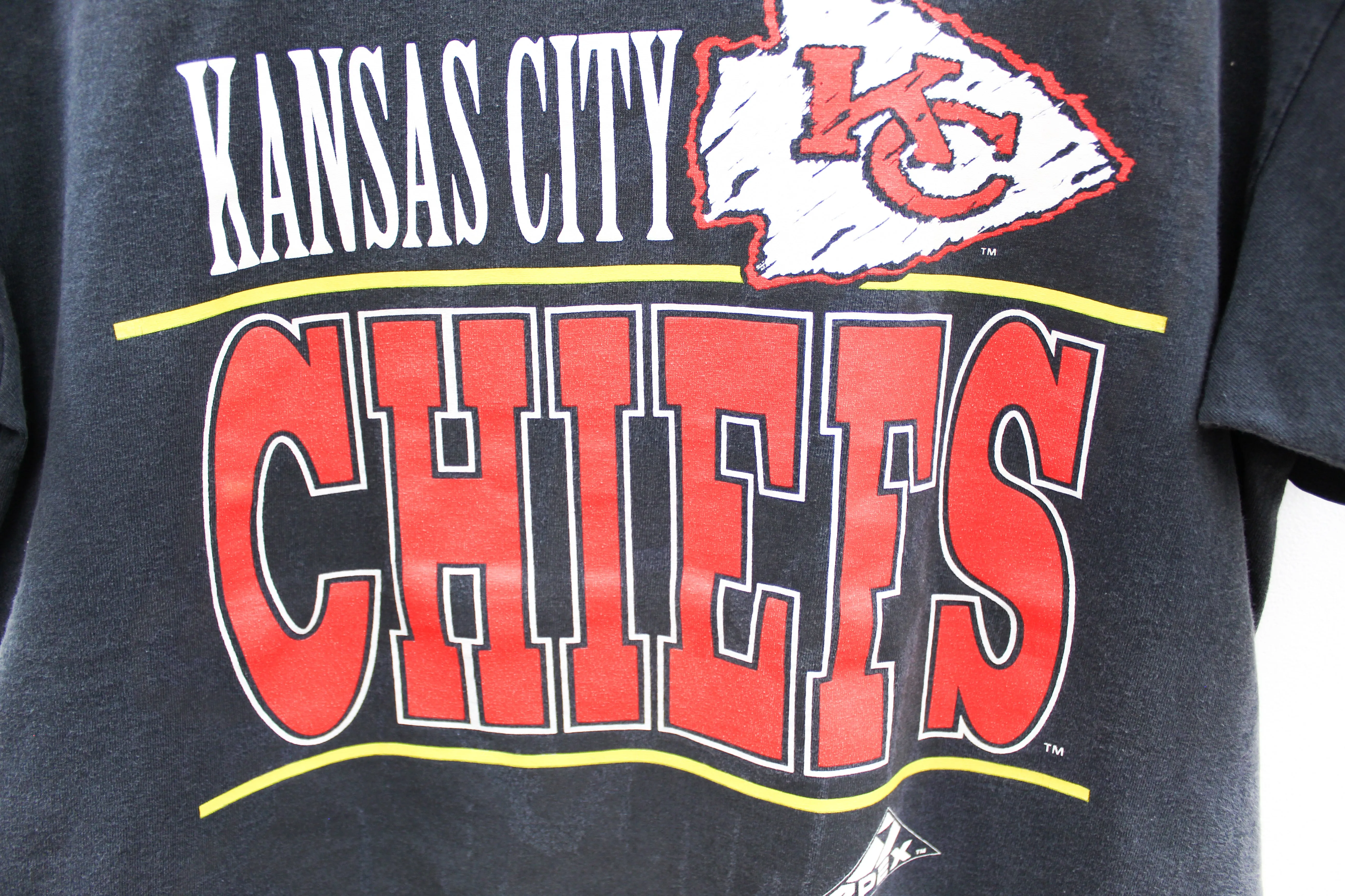 X - Vintage Single Stitch Apex One NFL Kansas City Chiefs Script & Logo Tee sold by HG Vintage product image thumbnail 2