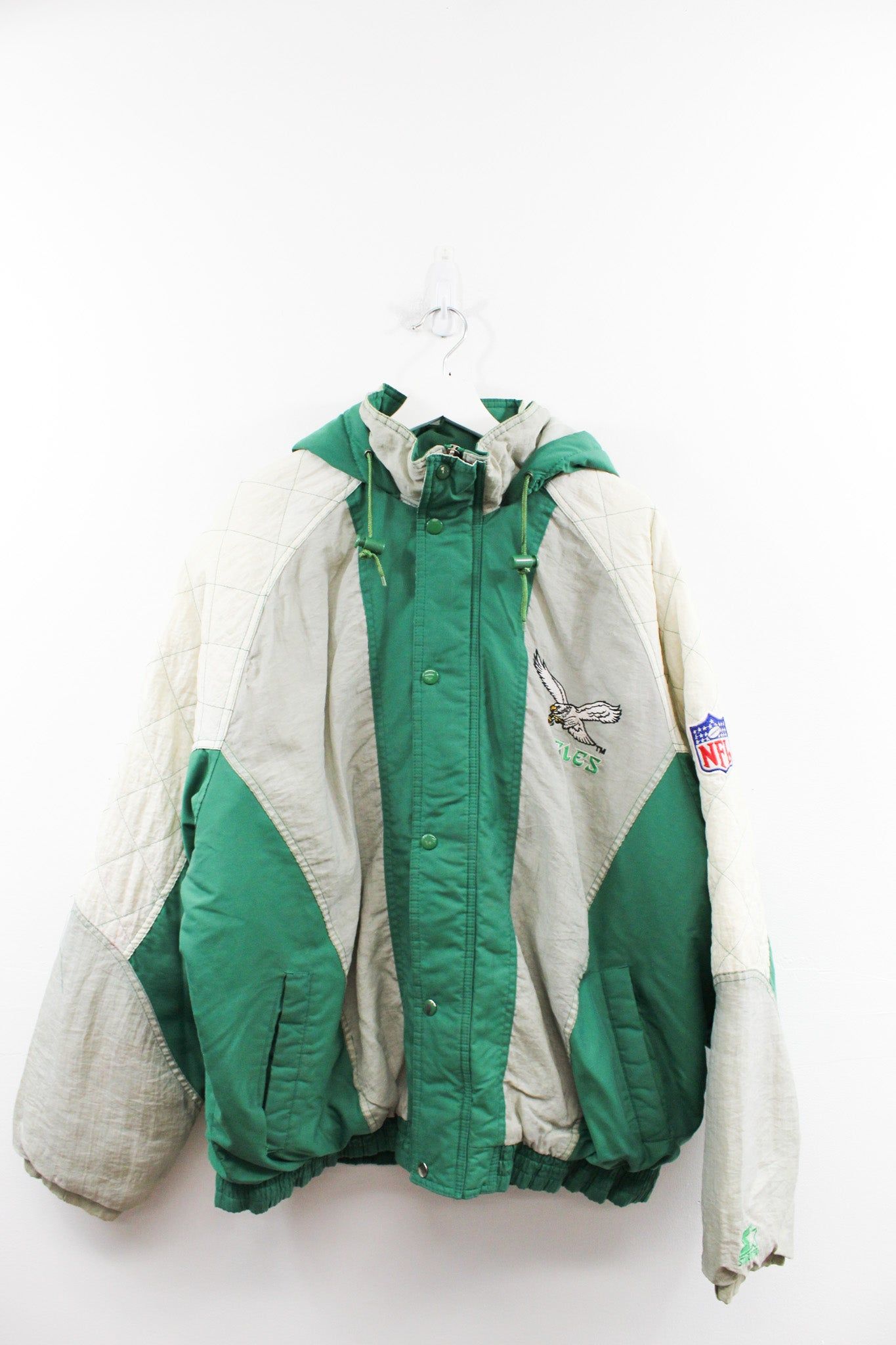 Vintage Starter NFL Philadelphia Eagles Kelly Green Winter Jacket sold by HG Vintage