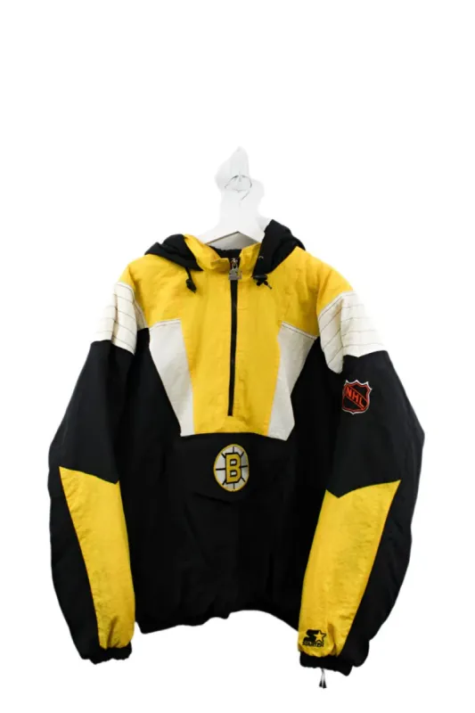 Z- Vintage Bruins Emb Logo NHL Starter Anorak Winter Jacket sold by HG Vintage