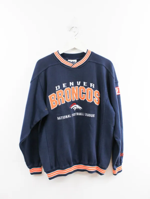 Vintage NFL Denver Broncos Embroidered Logo Crewneck sold by HG Vintage