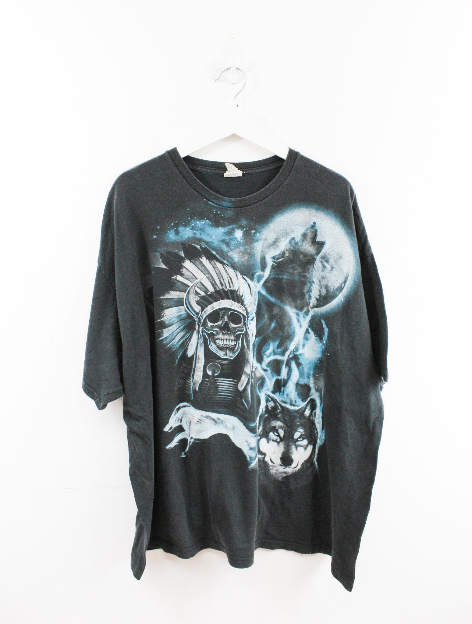Wolfs & Skull Warrior Tee sold by HG Vintage