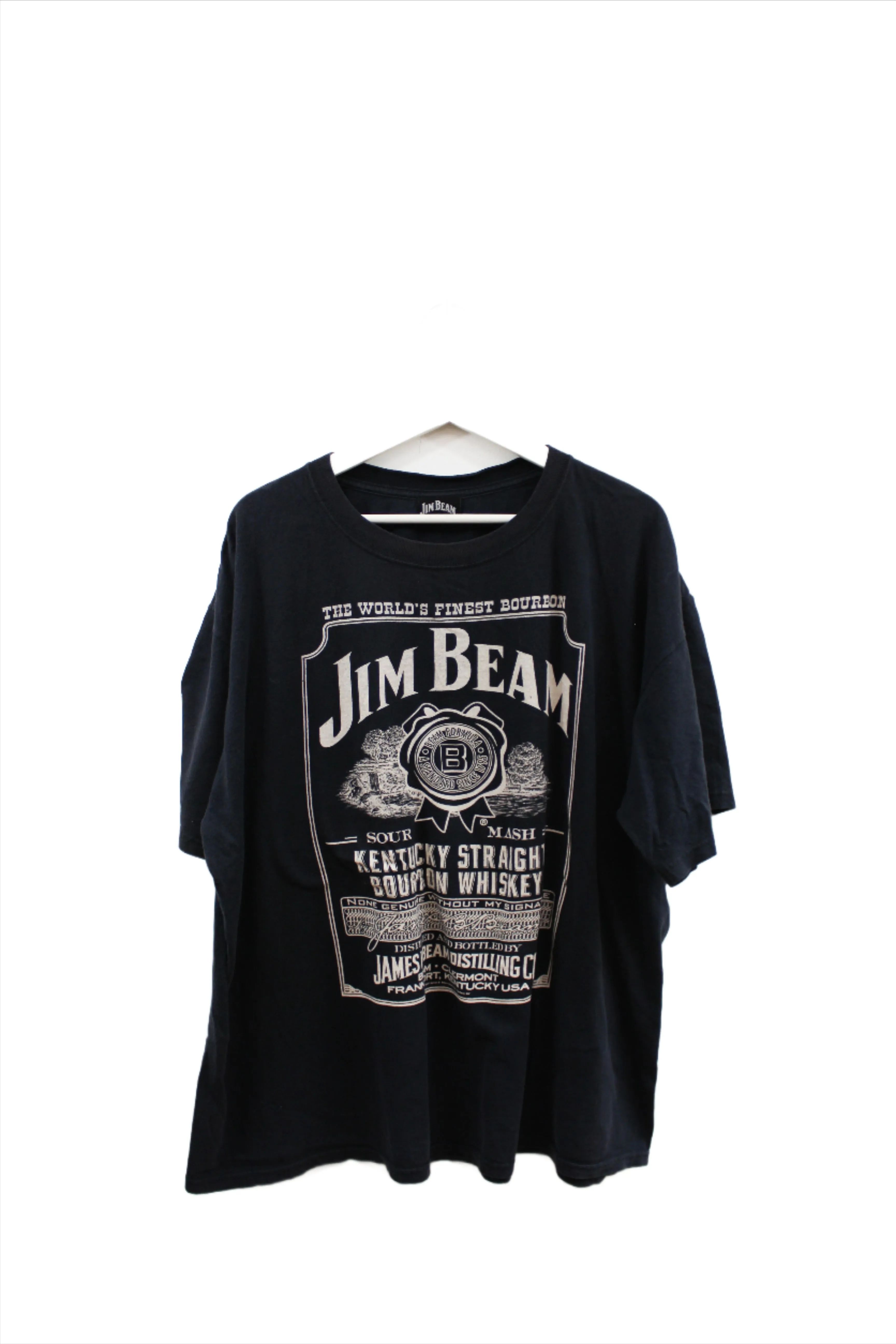 X - Vintage 07' Jim Beam Whiskey Logo Tee sold by HG Vintage