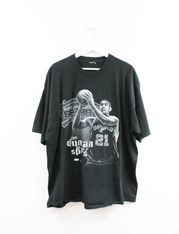Vintage NBA San Antonio Spurs Tim Duncan Picture Tee sold by HG Vintage