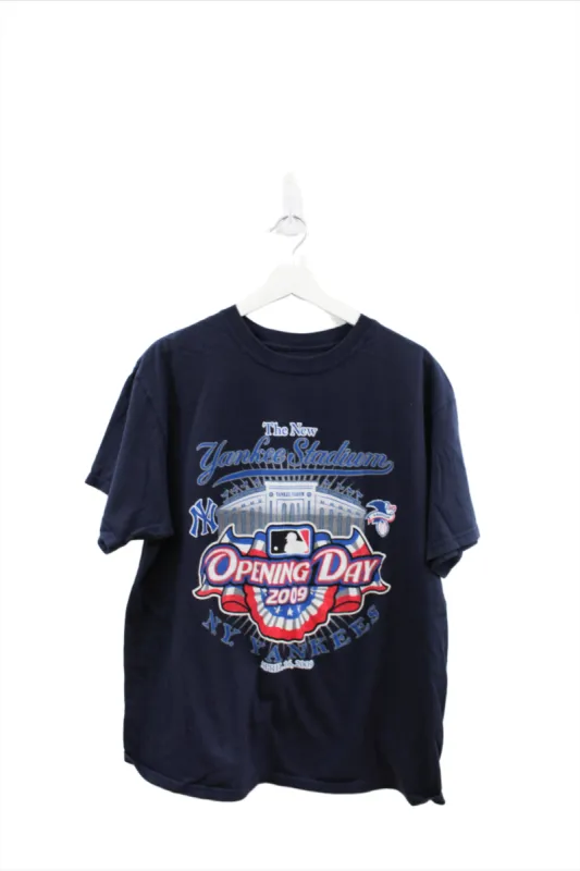 Z - MLB ‘09 New York Yankees New Stadium Opening Day Tee sold by HG Vintage