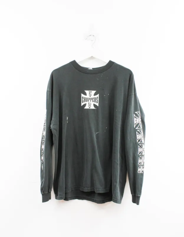 West Coast Choppers Long Beach Logo Long Sleeve Tee made by HG Vintage