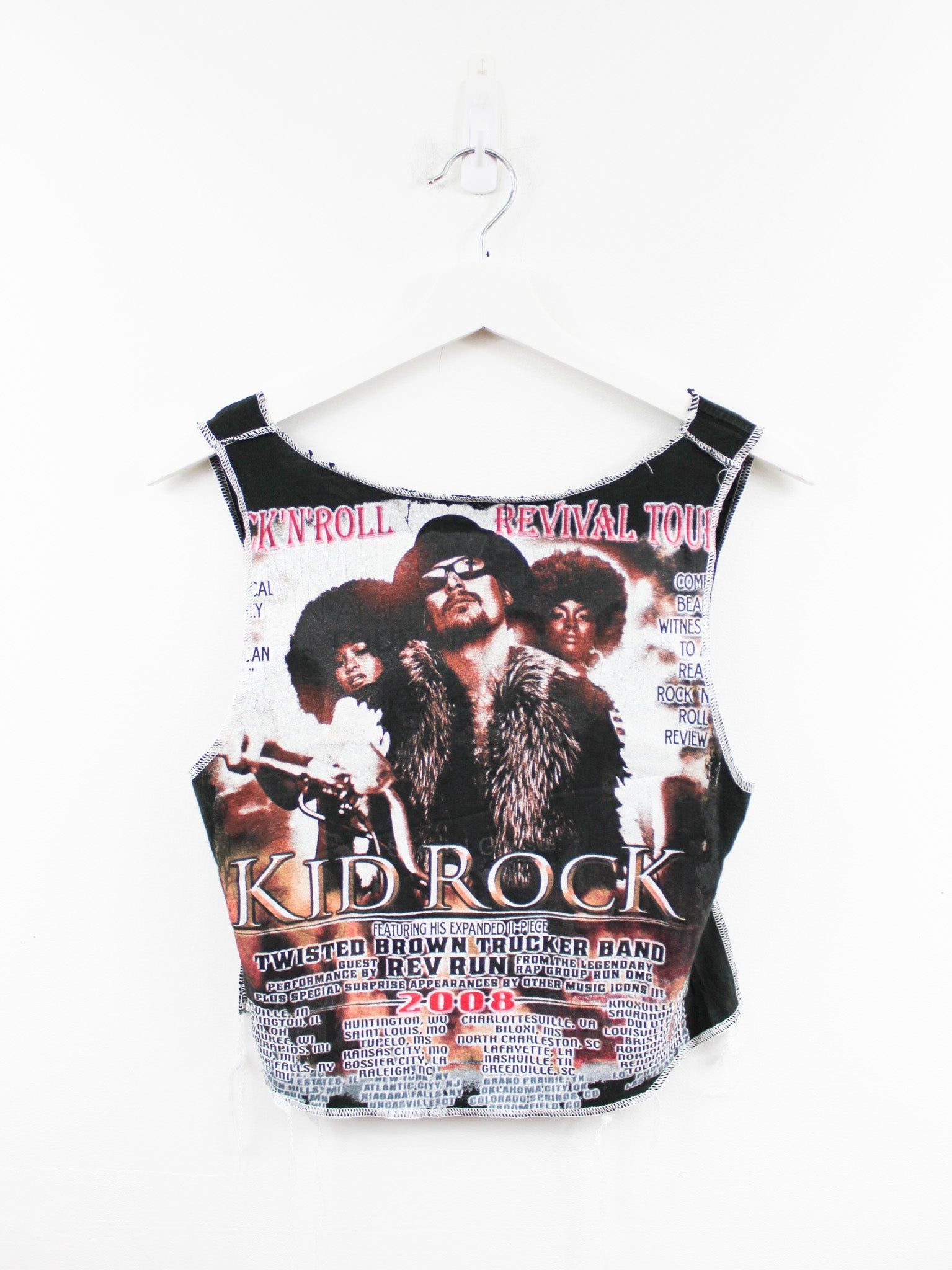 Haus Of Mojo Reworked Vintage Kid Rock 2008 Tour Double Stitch Crop Top sold by HG Vintage product image thumbnail 3