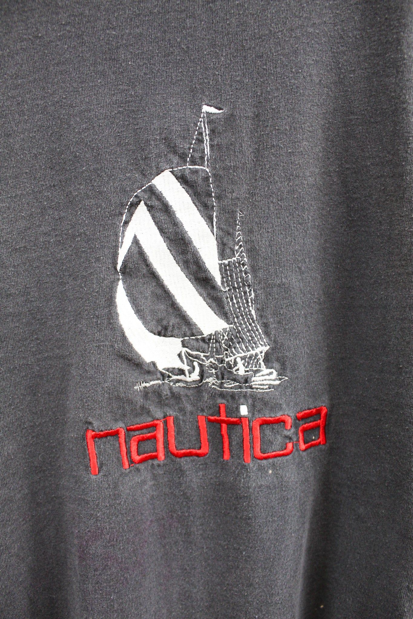 Nautica Embroidered Boat Long Sleeve Tee sold by HG Vintage product image thumbnail 2