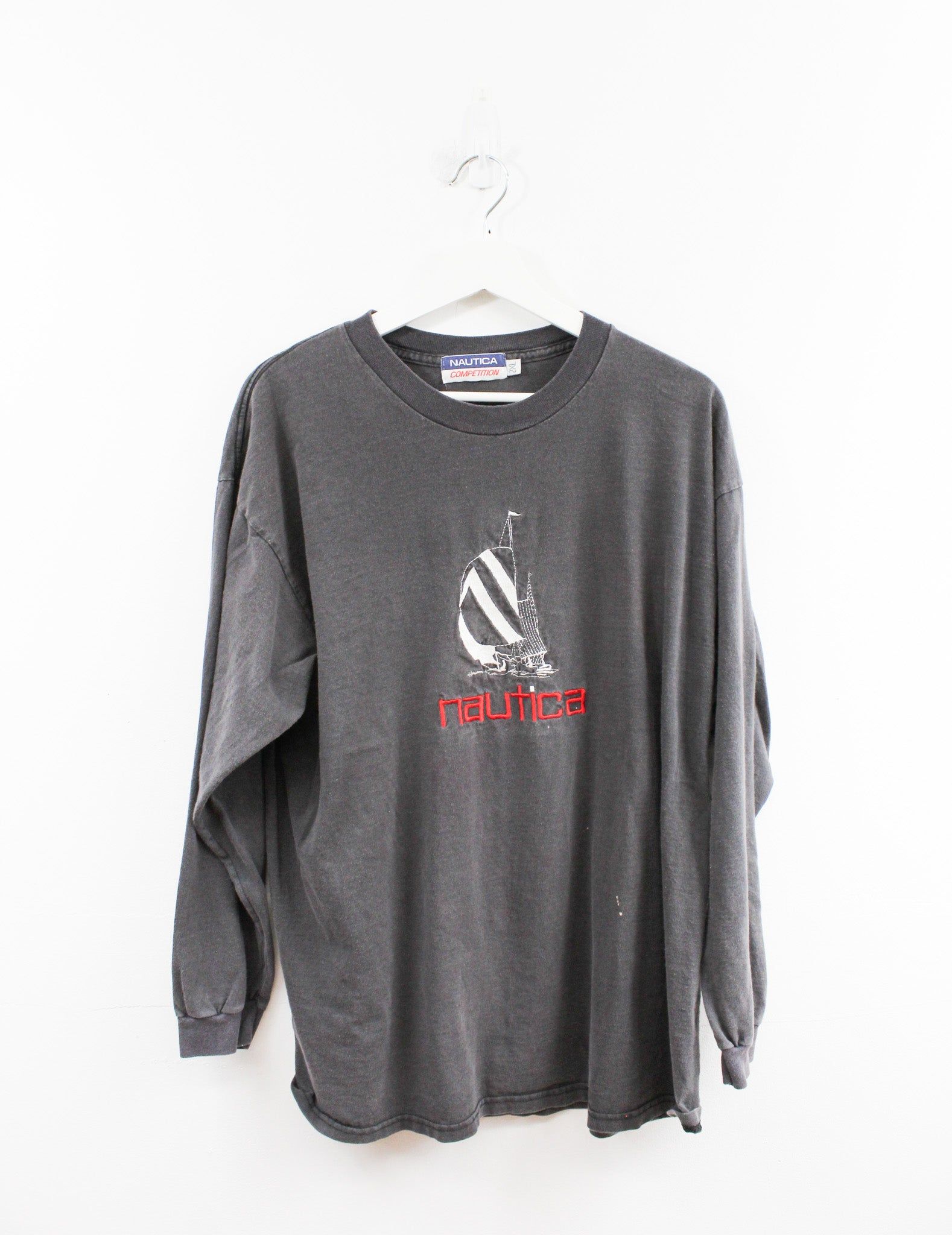Nautica Embroidered Boat Long Sleeve Tee sold by HG Vintage