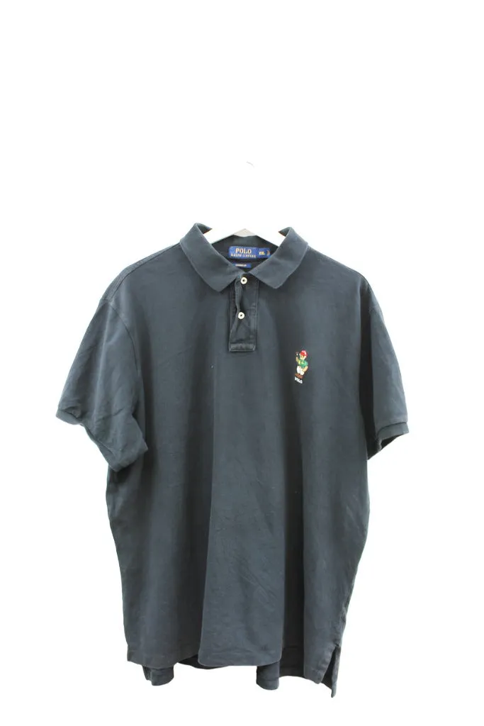 Z - Vintage Ralph Lauren Polo Bear Short Sleeve Polo Tee sold by HG Vintage