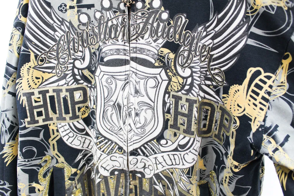 Z- Vintage Christian Audigier Reversible Hip-Hop & All Over Panther Zip Up Hoodie sold by HG Vintage product image thumbnail 4