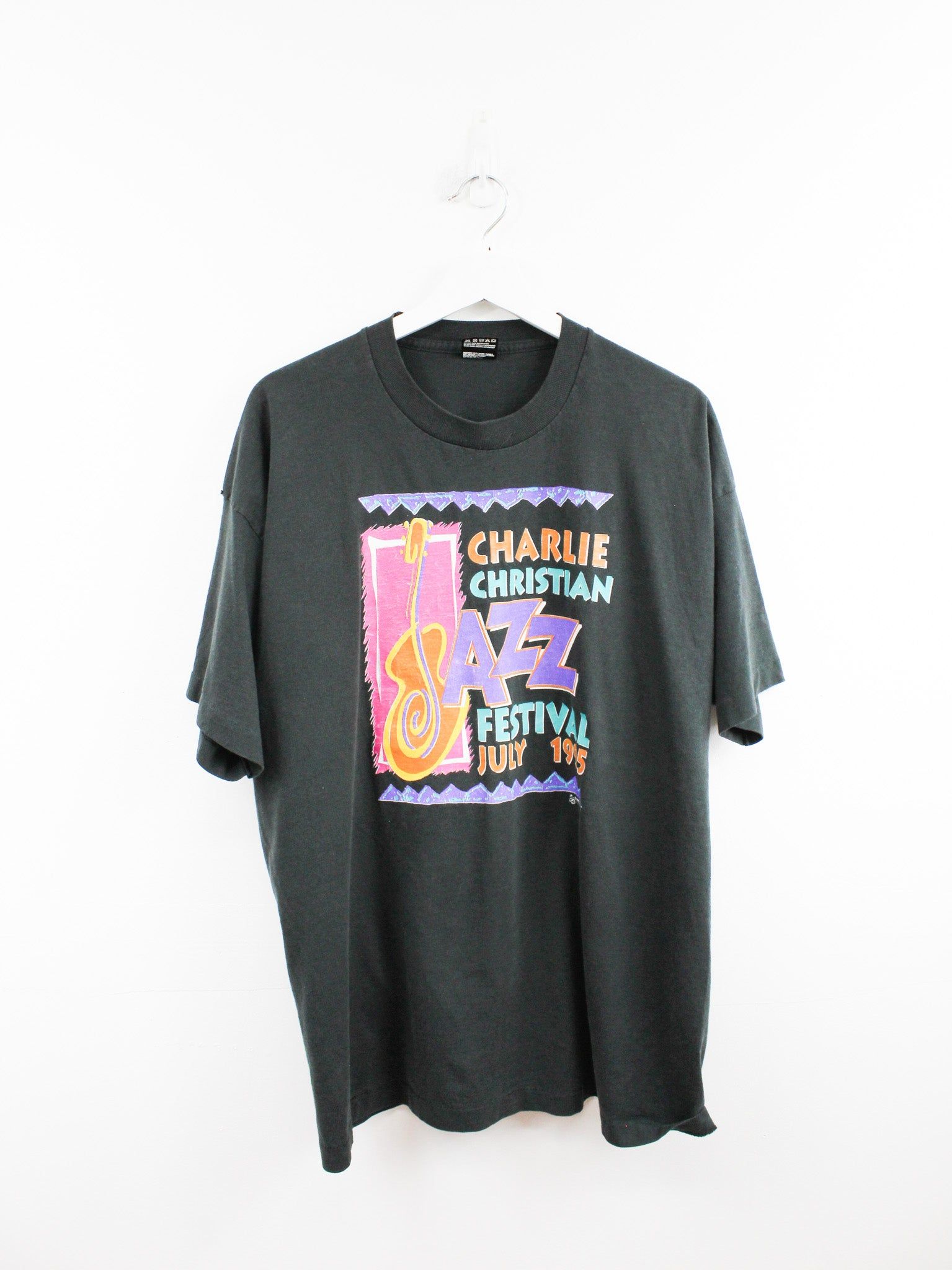 Charlie Christian 93' Jazz Festival Tee sold by HG Vintage