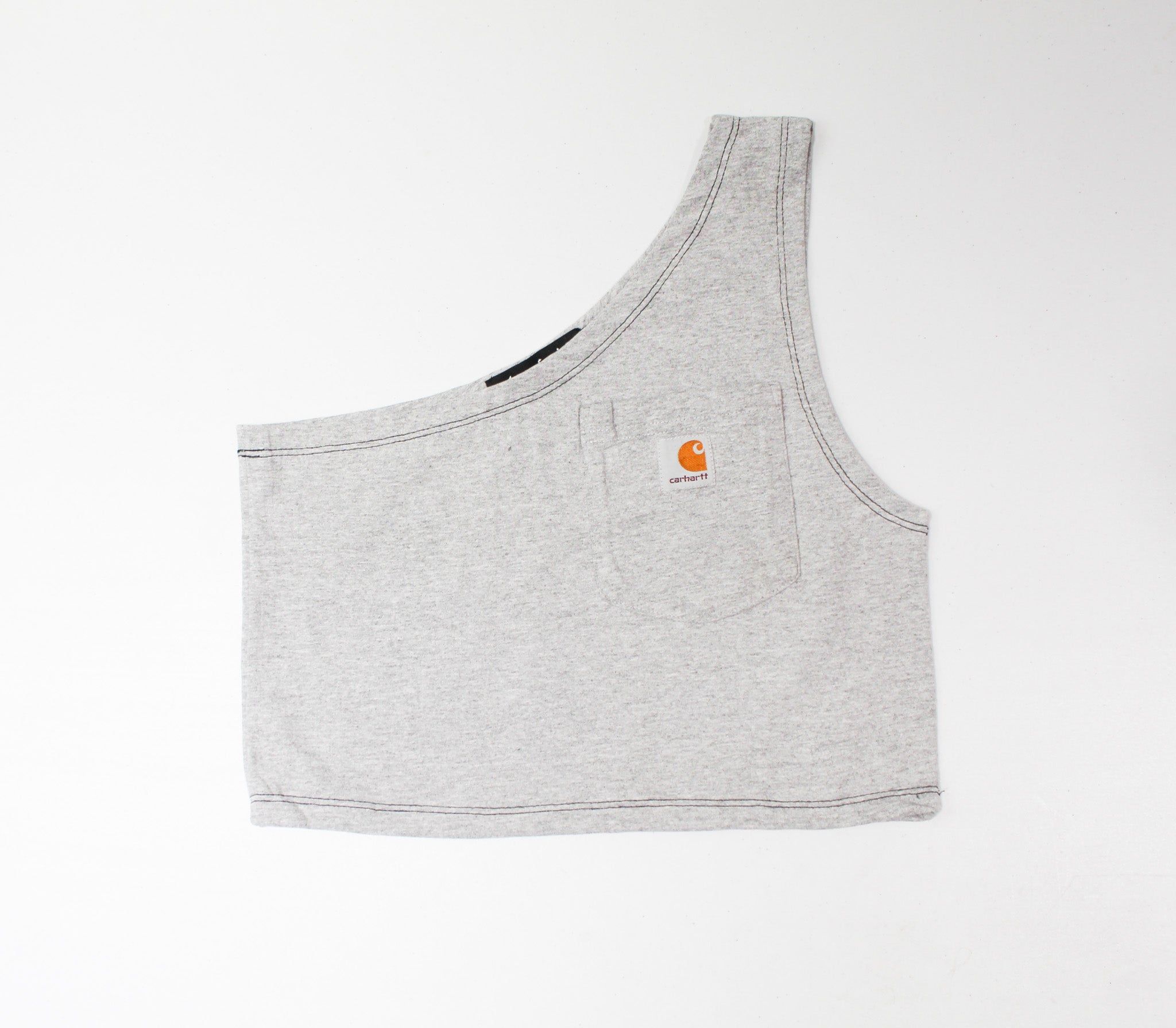 Haus Of Mojo Vintage Reworked Carhartt One Shoulder Cropped Top sold by HG Vintage