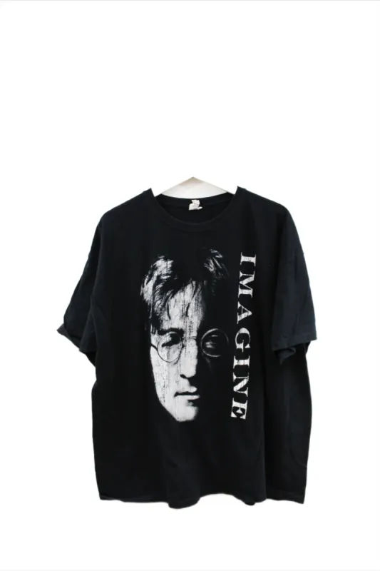 X - John Lennon Imagine Picture Anvil Tag Tee sold by HG Vintage