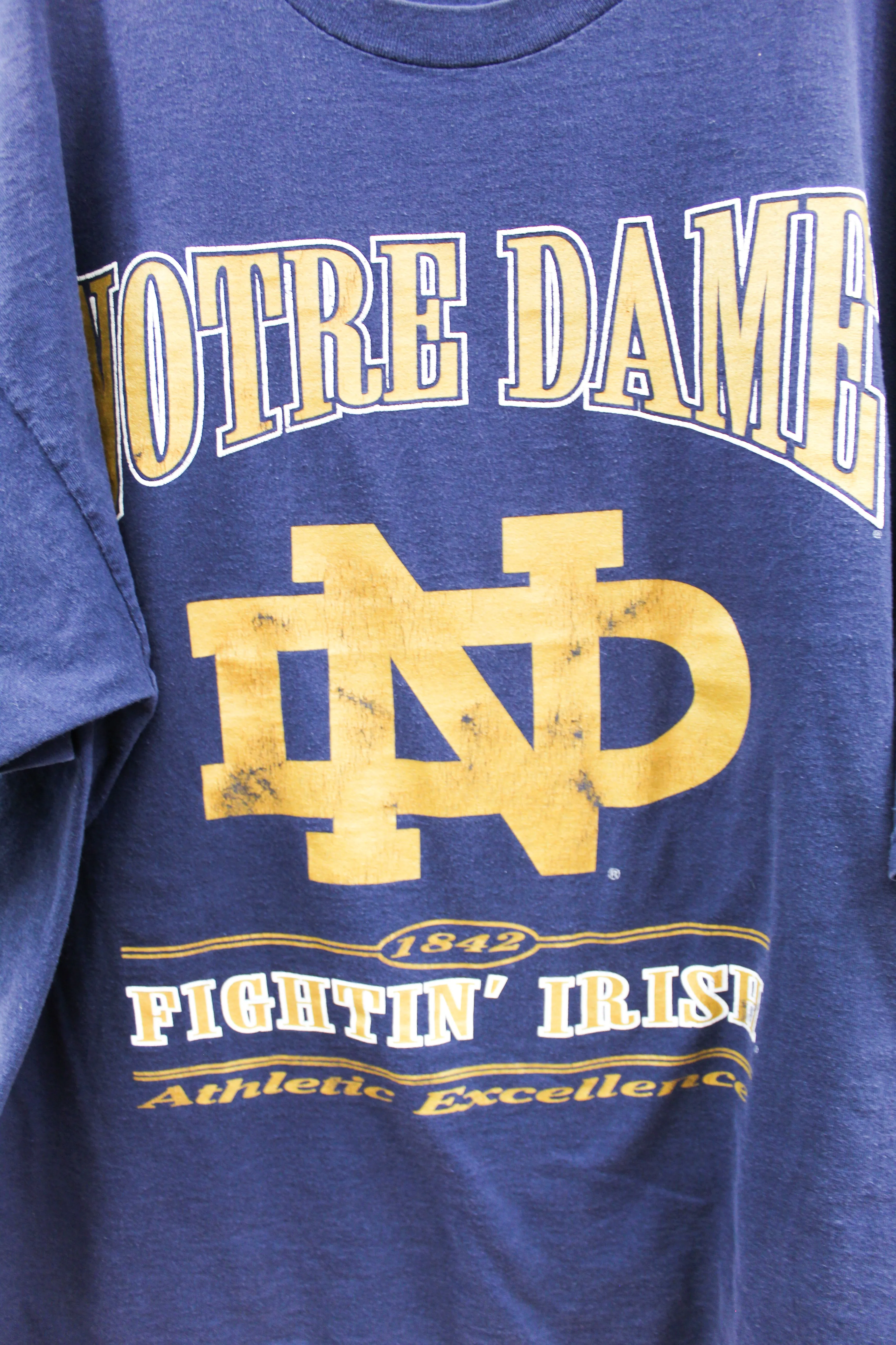 X - Vintage Nutmeg Notre Dame Fighting Irish Script Tee sold by HG Vintage product image thumbnail 2