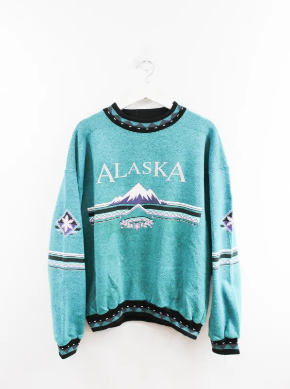Vintage Alaska Mountain Crewneck sold by HG Vintage