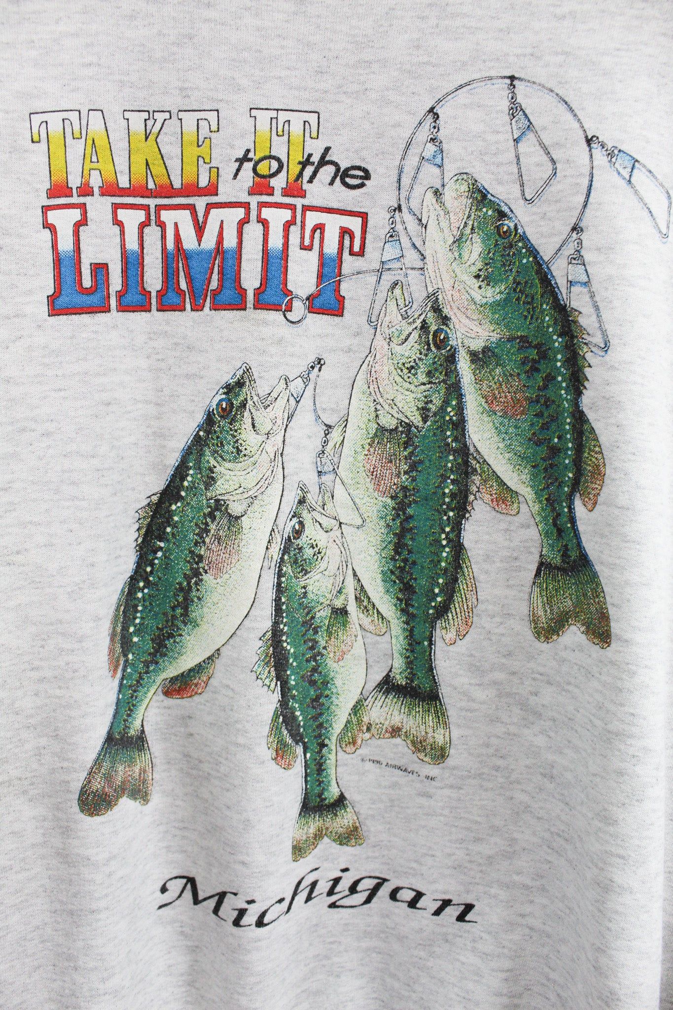 Vintage 1990 Michigan Fishing Take It To The Limit Crewneck sold by HG Vintage product image thumbnail 2