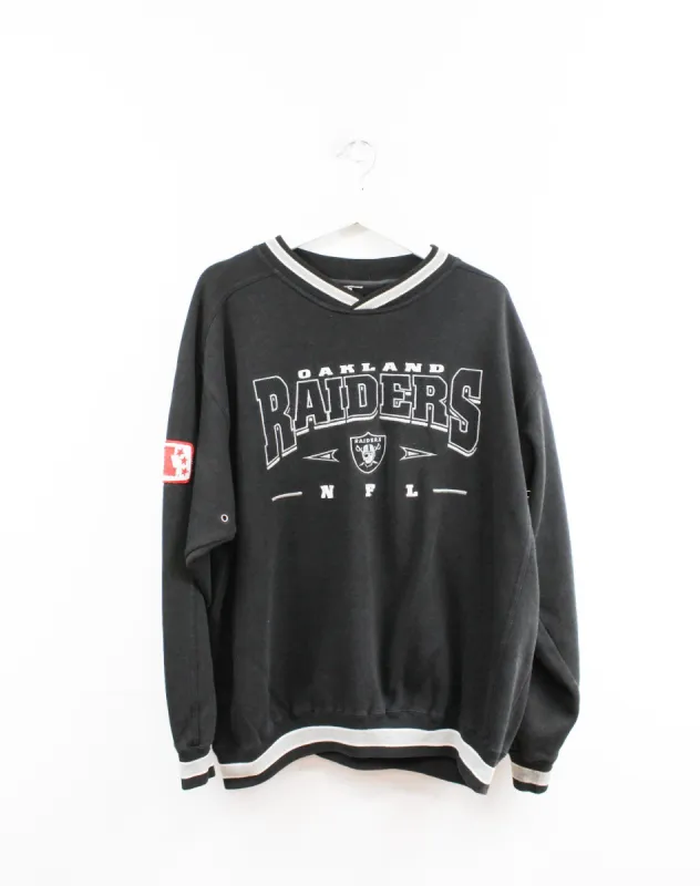 Vintage MLB Oakland Raiders Embroidered Logo & Script Crewneck sold by HG Vintage