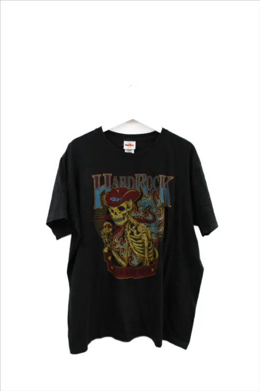 X - Hard Rock Cafe San Antonio Skeleton Cowboy Tee sold by HG Vintage