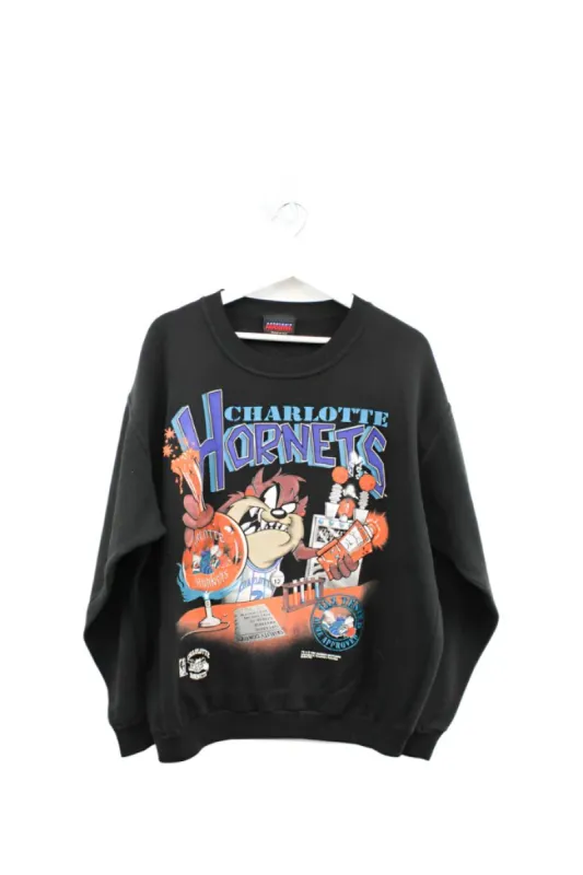 Z- Vintage 1995 Hornets & Tazmanian Devil NBA Looney Tunes Crewneck sold by HG Vintage