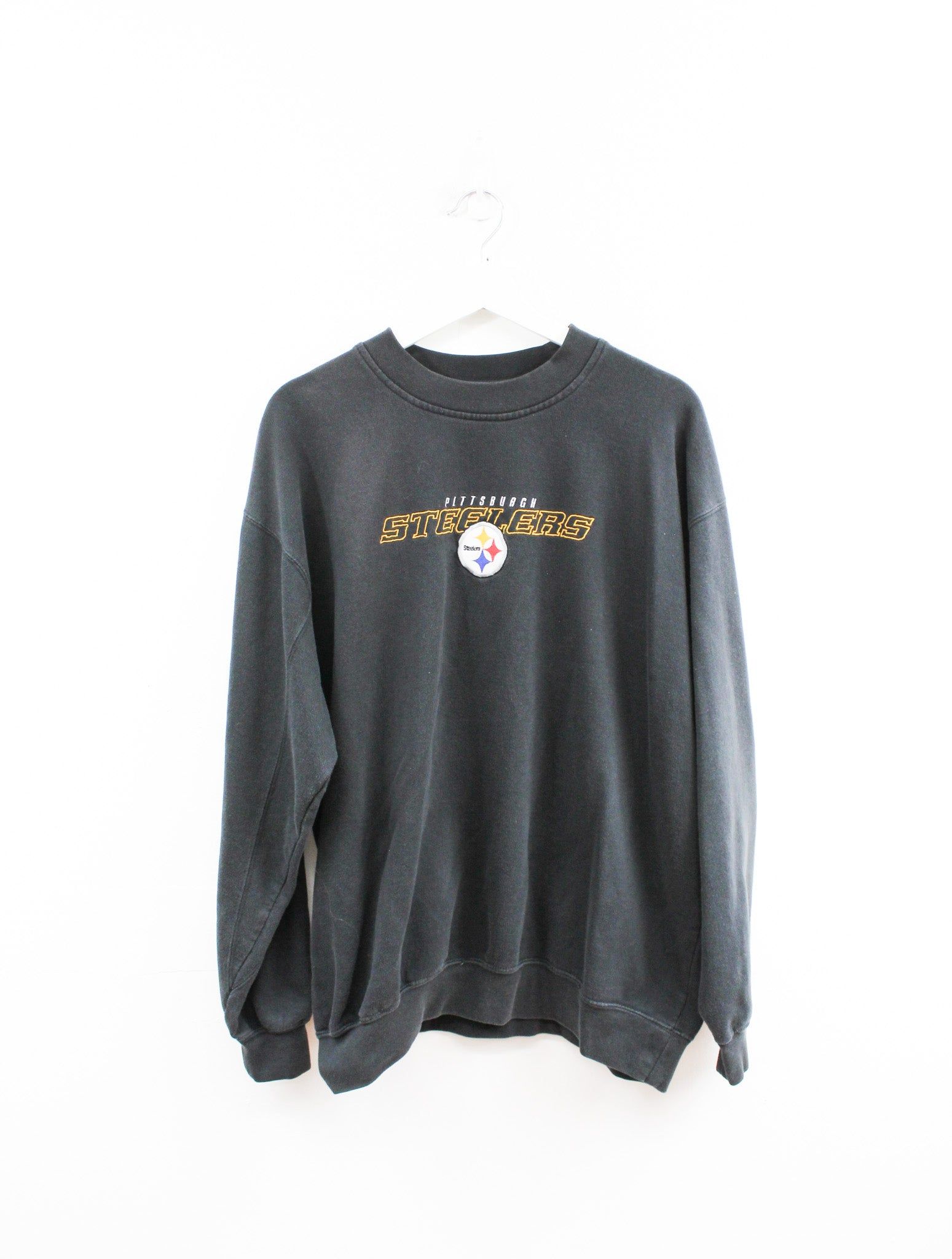 Vintage NFL Pittsburgh Steelers Embroidered Logo Crewneck sold by HG Vintage