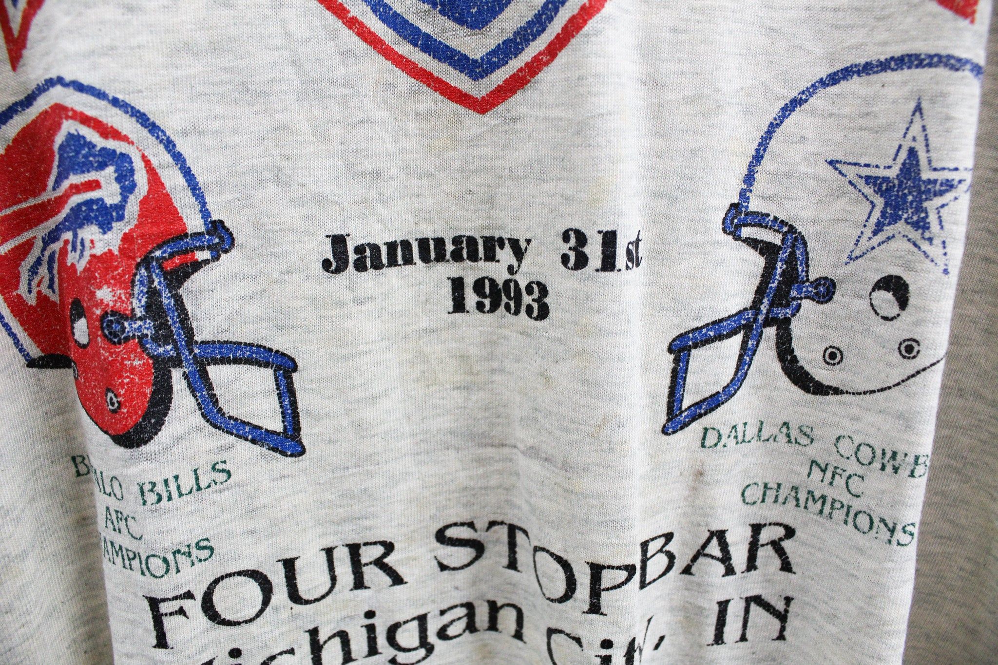 Vintage 93' NFL Superbowl 27 Bills Cowboys Tee sold by HG Vintage product image thumbnail 3