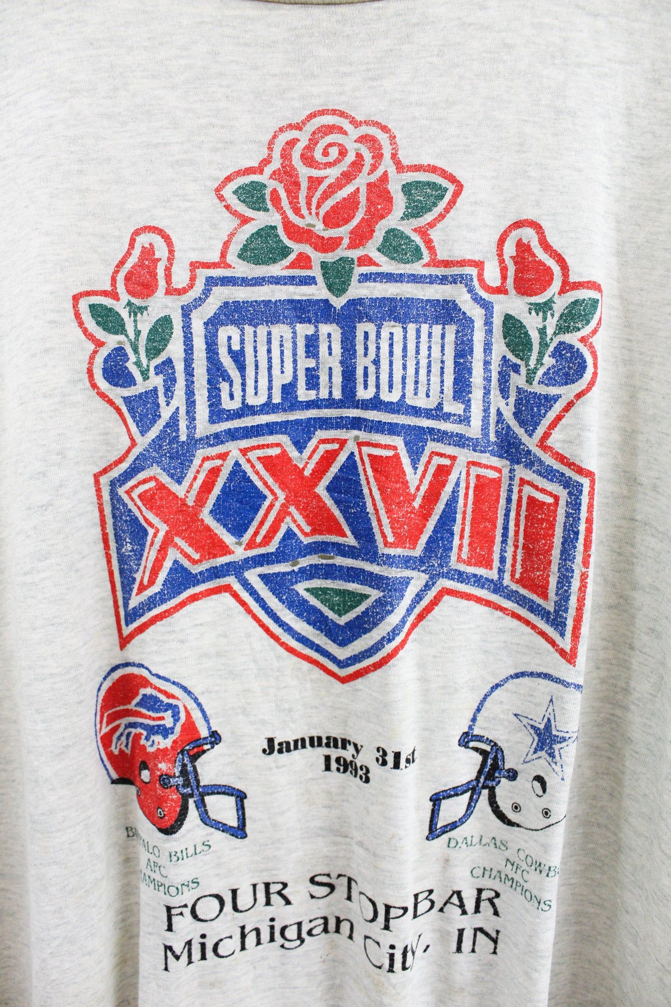 Vintage 93' NFL Superbowl 27 Bills Cowboys Tee sold by HG Vintage product image thumbnail 2